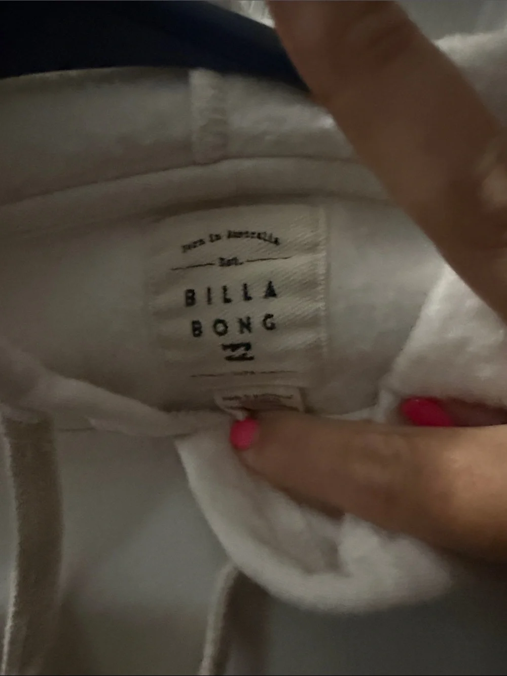 Billabong Cream Crewneck Hoodie with Subtle Logo - Picture 2 of 3